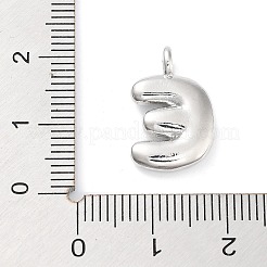 Rack Plating Brass Balloon Letter Pendants&nbsp;KK-C050-01P-E