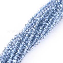 Electroplate Glass Beads Strands&nbsp;EGLA-F149-PL-01