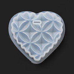 DIY Embossed Flower Pattern Pendant Silicone Molds&nbsp;DIY-G079-01C