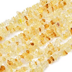ガラスチップビーズ連売り  ナゲット  ゴールド  4~6x3~4x1.5~3mm  穴：0.5~0.6mm  29.92~30.71''（76~78センチメートル）&nbsp;G-B160-A01
