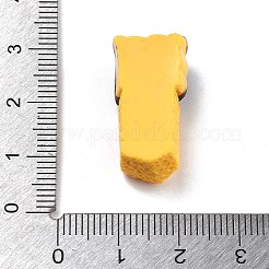 漫画の樹脂カボション  模造食品  チョコレートパン  25.5x13x8.5mm&nbsp;CRES-Q010-02E