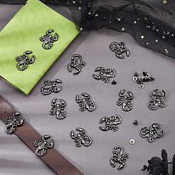 16Bags Scorpion Alloy with Iron Decorative Rivets&nbsp;BUTT-FH0001-035A