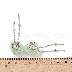 Handmade Polymer Clay Rhinestone Tassel Dangle Beads&nbsp;CLAY-H003-01P-03