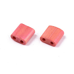 FGB 2-Hole Glass Seed Beads&nbsp;X-SEED-S031-L-ST45FR