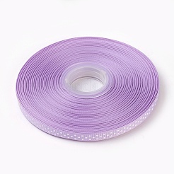 水玉柄リボングログランリボン  lt.purple  斜線上の3点  幅約3/8インチ（10mm）  50ヤード/ロール（45.72メートル/ロール）&nbsp;RC10mm-44