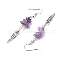 Natural Mixed Stone Dangle Earring for Women&nbsp;EJEW-JE05935