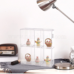 2-Tier Transparent Acrylic Desktop Minifigure Display Case&nbsp;ODIS-WH0034-13