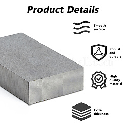 頑丈な鋳鋼製ベンチブロック  ワイヤー硬化およびワイヤーラッピングツール  ステンレス鋼色  9x5x1.9cm&nbsp;TOOL-WH0059-047A