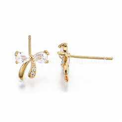 Brass Stud Earrings&nbsp;KK-T062-43G-NF