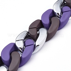 Three Tone Handmade Curb Chains&nbsp;AJEW-JB00602-03