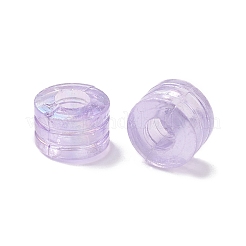プラスチックビーズ  ABSカラーメッキコラム  ミックスカラー  8.5x6mm  穴：3.7mm  約1800個/500g&nbsp;KY-C013-07