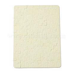 紙熱プレス熱転写工芸パズル  長方形  ゴールデンロッド  13x18cm  63pc&nbsp;DIY-TAC0010-16B-02