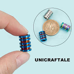 3Pcs 3 Style Titanium Alloy European Beads&nbsp;FIND-UN0002-91