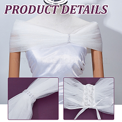 1Pc Detachable Tulle Polyester Shawls&nbsp;AJEW-GA0008-20A