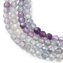 Natural Purple Fluorite Beads Strands&nbsp;G-P603-C-2mm-07