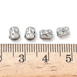 304ステンレススチールビーズ  コラム  ステンレス鋼色  6x4x3.5mm  穴：1.8mm&nbsp;STAS-D204-45P