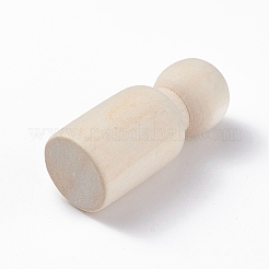 未完成の木製の子供のおもちゃ  DIYアクセサリー  傀儡  ナバホホワイト  1.8x4.2cm&nbsp;WOOD-XCP0001-47