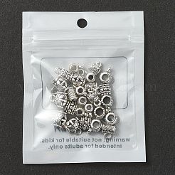 25 個 5 スタイル合金チューブベイル  ループベイル  ペンダントベイル  アンティークシルバー  5.5~7.5x5.5~8mm  穴：1~5mm  内径：1.5~2.5mm  5個/スタイル&nbsp;TIBE-YW0001-48