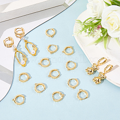 16Pcs Brass Earring Findings&nbsp;KK-SC0006-60