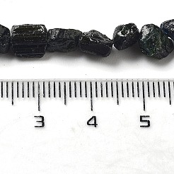 未加工天然トルマリンビーズ連売り  ナゲット  6.5~9x5~6x3~5mm  穴：0.8mm  約26~30個/連  7.48''~8.46''（19~21.5センチメートル）&nbsp;G-P528-B07-01