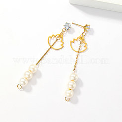 Sweet Tassel 201 Stainless Steel Stud Earrings&nbsp;SA4259-2