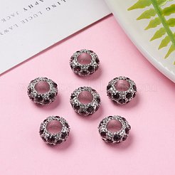 Alloy Rhinestone European Beads&nbsp;CPDL-H998-2