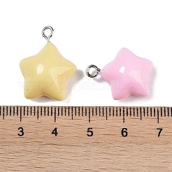 Opaque Resin Pendants&nbsp;RESI-H162-07P-02