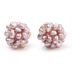 Handmade Natural Pearl Woven Beads&nbsp;WOVE-S116-02A
