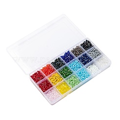 18 Colors Electroplate Glass Beads&nbsp;EGLA-X0006-03B-4mm
