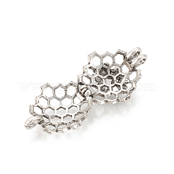 Alloy Locket Pendants&nbsp;PALLOY-S062-55AS