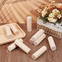 木の丸棒  DIYクラフト用品  アンティークホワイト  99x29mm&nbsp;WOOD-WH0029-154C