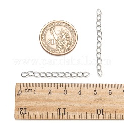 鉄はツイストチェーンで終わる  プラチナ  45~55x3.5mm  リンク：5x3.5x0.8mm&nbsp;CH-R001-N-5cm