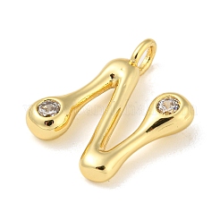 Rack Plating Brass Micro Pave Cubic Zirconia Pendants&nbsp;KK-A200-24G-N