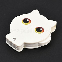 フクロウの折りたたみ式アクリルポータブルクリップオン8倍拡大鏡  柔軟なプラスチック製の金具とストラップ付き  ホワイト  8.3x7.9x1.6cm&nbsp;TOOL-F020-01B