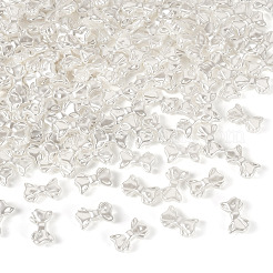200個のABS模造真珠ビーズ  蝶結び  9x15x3.5mm  穴：2mm&nbsp;OACR-TA0003-84C