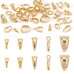 40Pcs 5 Styles Brass Snap On Bails&nbsp;KK-TA0008-87