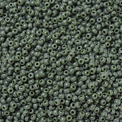 MIYUKIラウンドロカイユビーズ  日本製シードビーズ  （rr501)不透明アボカド  11/0  2x1.3mm  穴：0.8mm  約5500個/50g&nbsp;SEED-X0054-RR0501