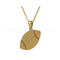 Stainless Steel Sport Ball Pendant Necklaces for Men Women&nbsp;LL7430-1