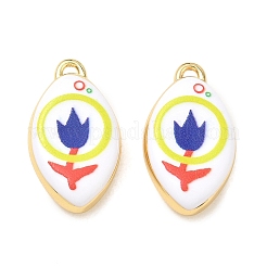 Printed Brass Pendants&nbsp;KK-CBA42CA-05G