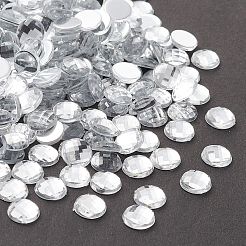 Acrylic Rhinestone Cabochons&nbsp;GACR-R002-8mm-08