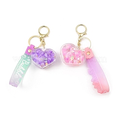 Luminous Heart Acrylic Pendant Keychain&nbsp;KEYC-D019-04G