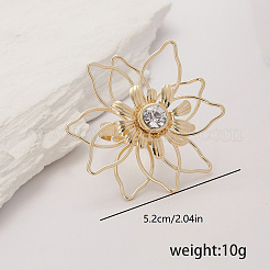 女性のためのファッショナブルなデザインの亜鉛合金リング  花  52mm&nbsp;QR1241-3