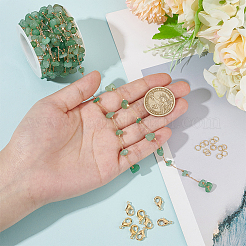 DIY Natural Green Aventurine Jewelry Set Making Kit&nbsp;DIY-WR0004-16A