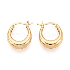 925 Sterling Silver Hoop Earrings&nbsp;STER-N016-130G