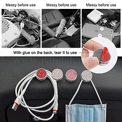 8Pcs 4 Colors Zinc Alloy Hooks&nbsp;ALRI-CA0001-11