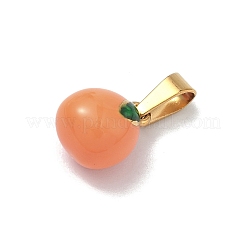 304 Stainless Steel Enamel Fruit Vegetable Charms&nbsp;STAS-F336-02E-G