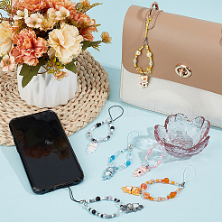 Glass & Resin Mobile Straps&nbsp;HJEW-BC00030