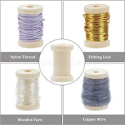 80Pcs Wooden Bobbins&nbsp;WOCR-OC0001-02
