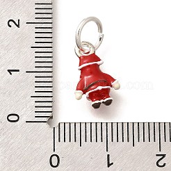 Christmas Theme Brass Enamel Charms&nbsp;KK-R212-15D-P