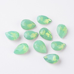 Faceted Teardrop K9 Glass Rhinestone Cabochons&nbsp;RGLA-I001-10x7mm-032